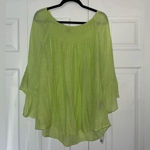 Zac & Rachel green blouse NWT